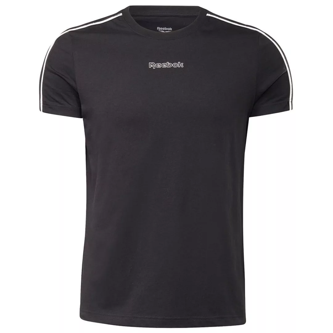 Reebok Classics – T-Shirt in Schwarz mit Paspelierung und Logo günstig online kaufen
