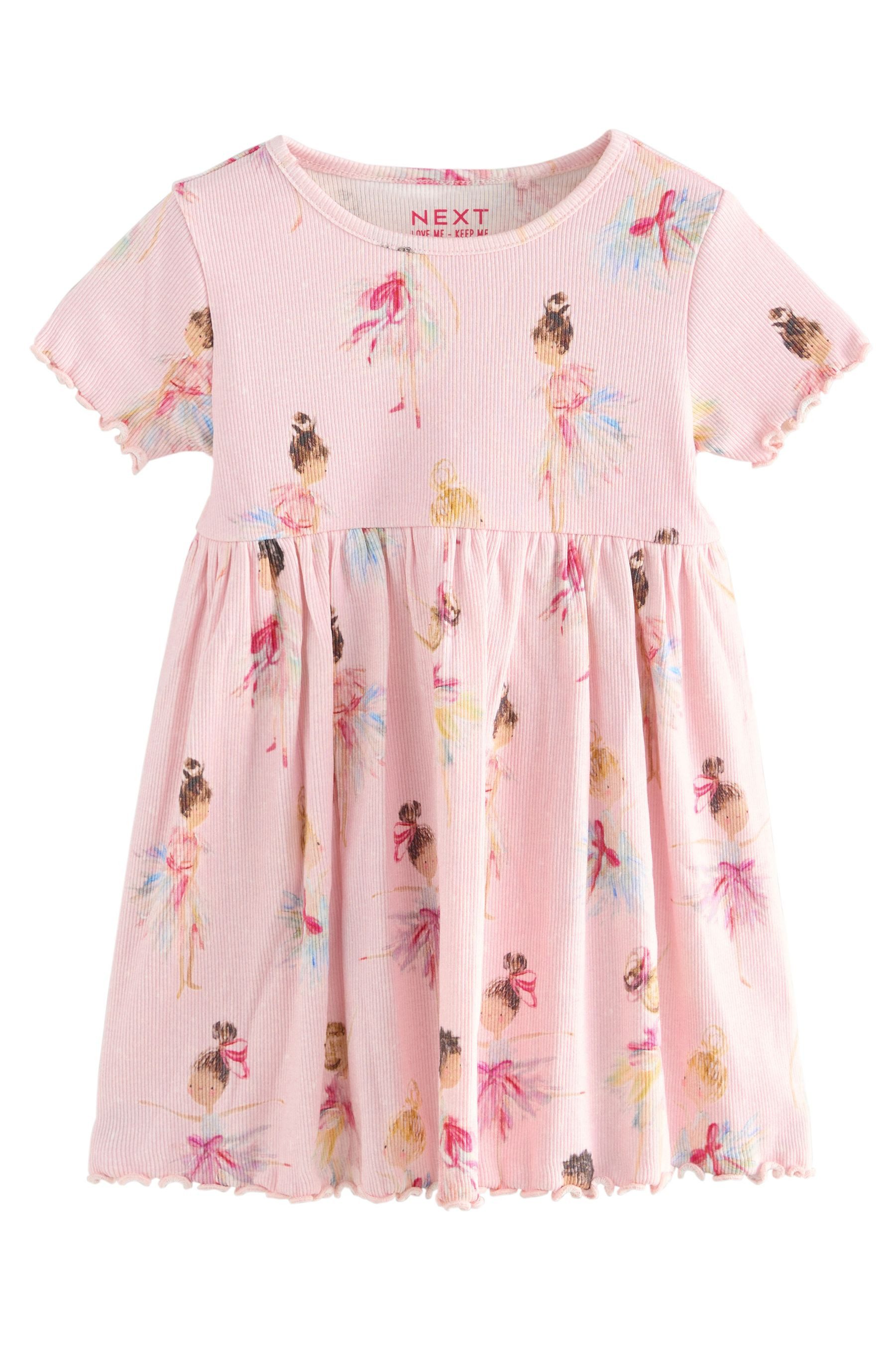 Next Jerseykleid Kurzärmeliges Jersey-Sommerkleid (1-tlg) günstig online kaufen