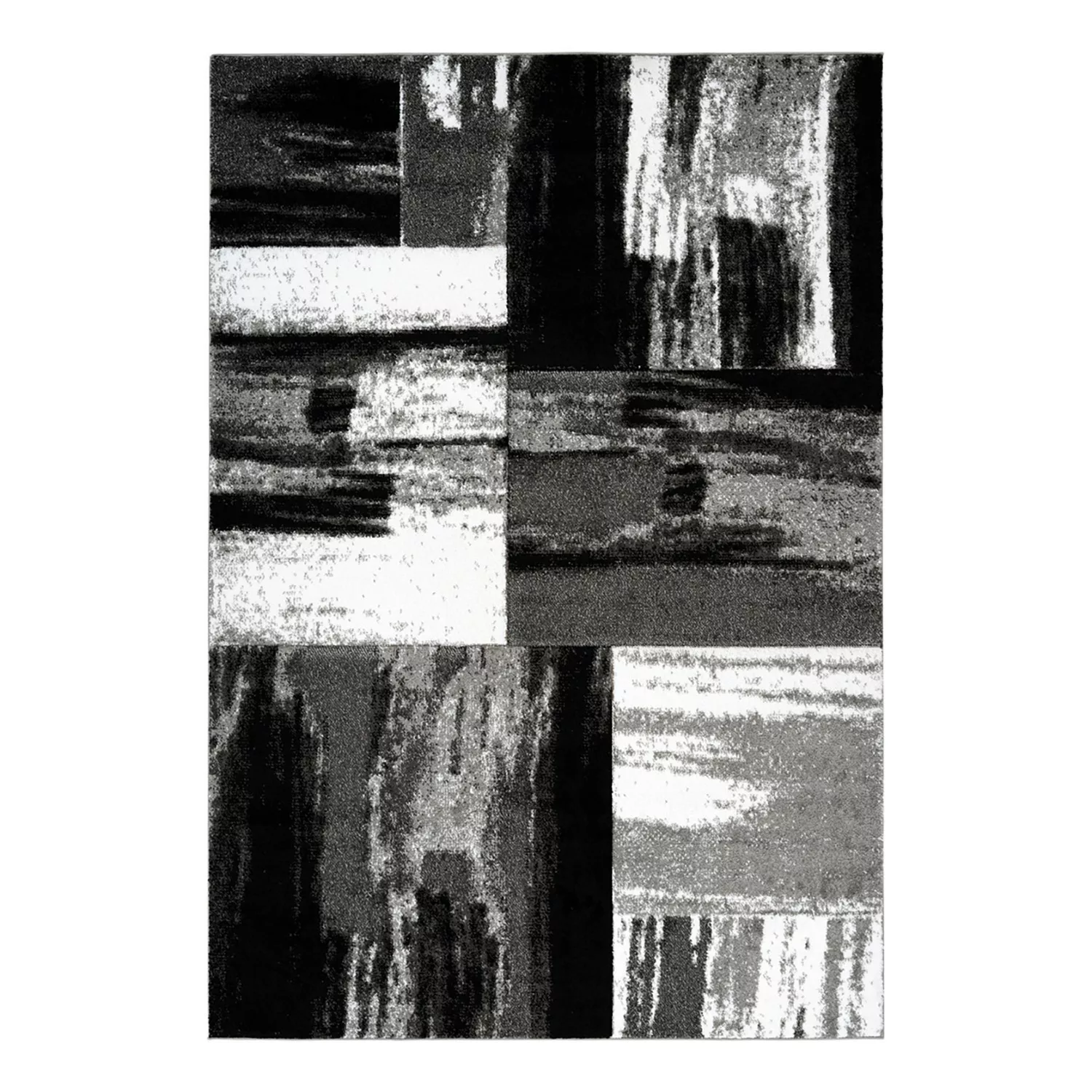 home24 Kayoom Kurzflorteppich Dominica Roseau Grau Rechteckig 160x230 cm (B günstig online kaufen
