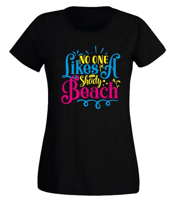 G-graphics T-Shirt Damen T-Shirt - No one likes a shady Beach Slim-fit-Shir günstig online kaufen
