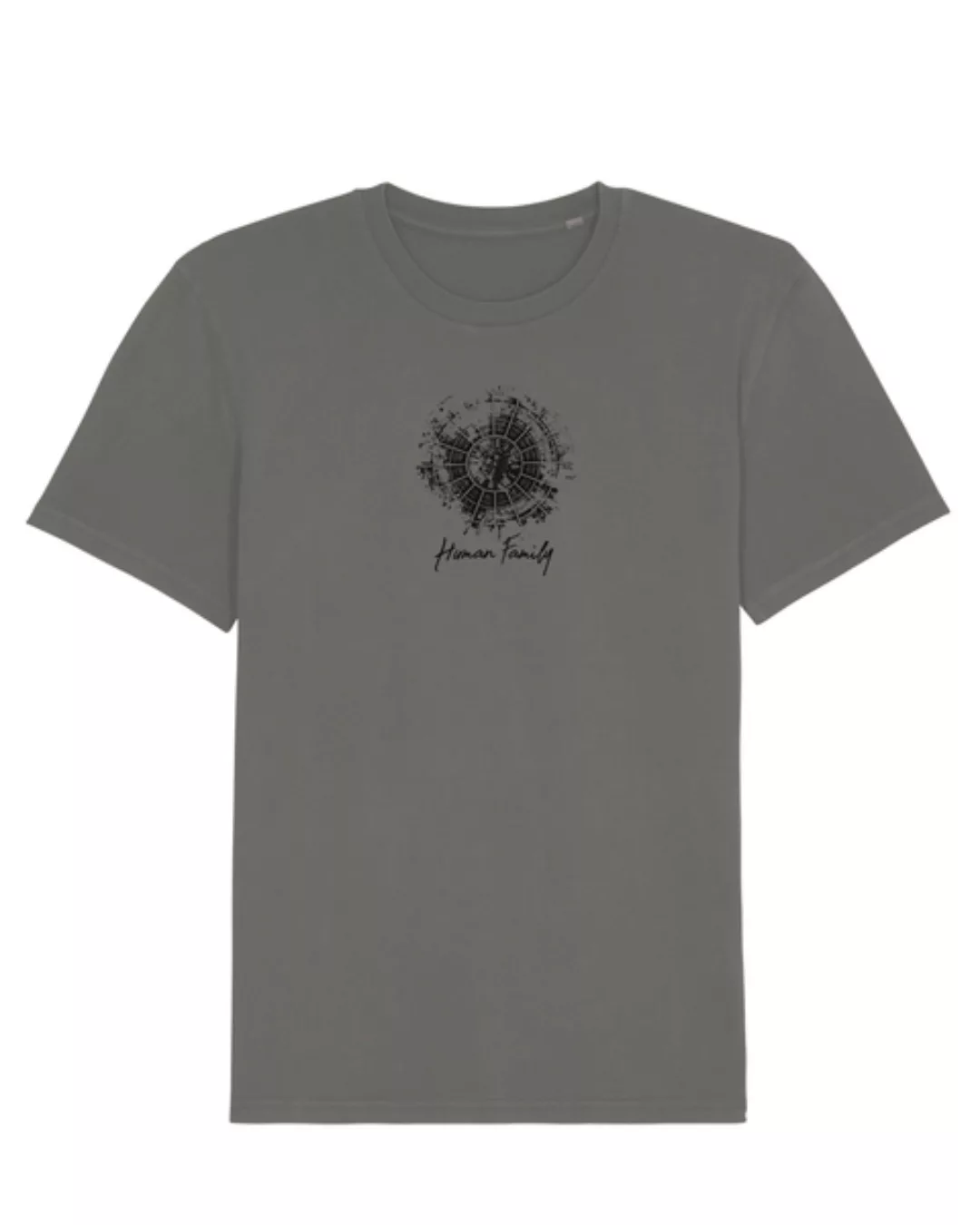Unisex Vintage T-shirt Aus Bio-baumwolle "Create Vin. - Human Family" günstig online kaufen