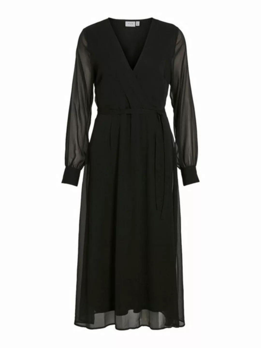 Vila Chiffonkleid "VIFALIA V-NECK L/S MIDI DRESS - NOOS" günstig online kaufen