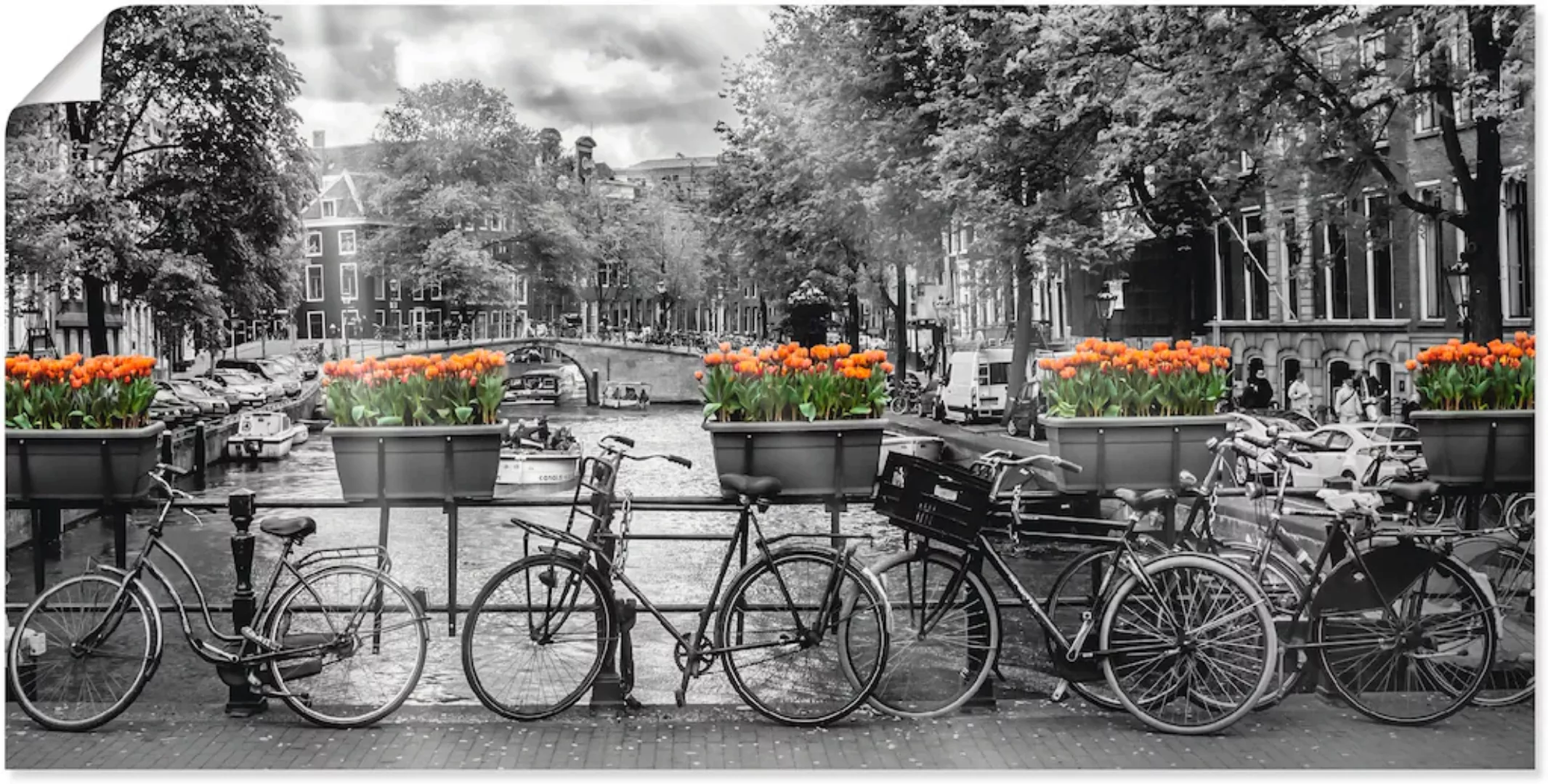 Artland Wandbild "Amsterdam Herengracht I", Fahrräder, (1 St.) günstig online kaufen