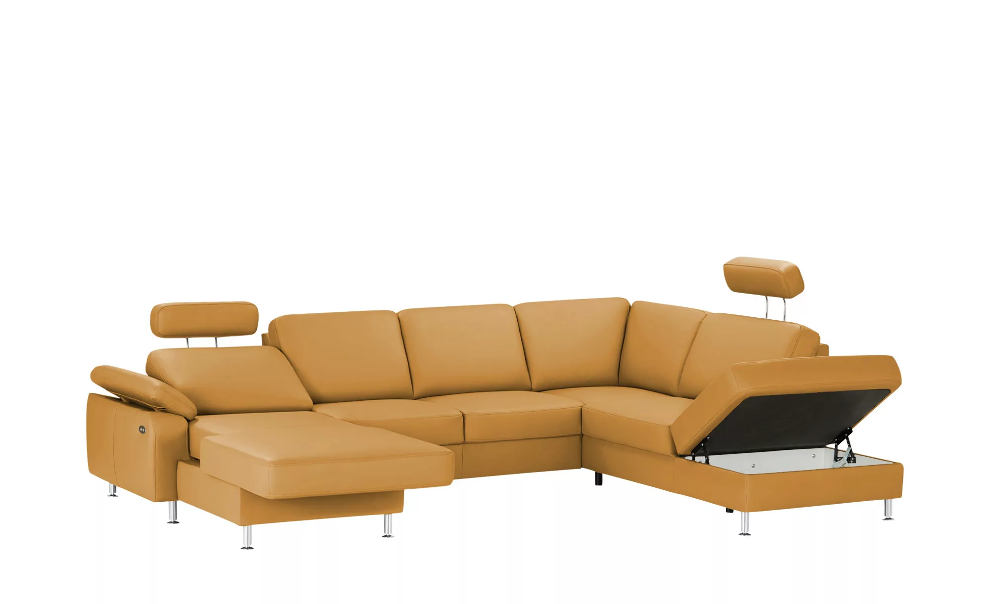 meinSofa Wohnlandschaft  Kathi ¦ orange ¦ Maße (cm): B: 309 H: 86 T: 235 Po günstig online kaufen