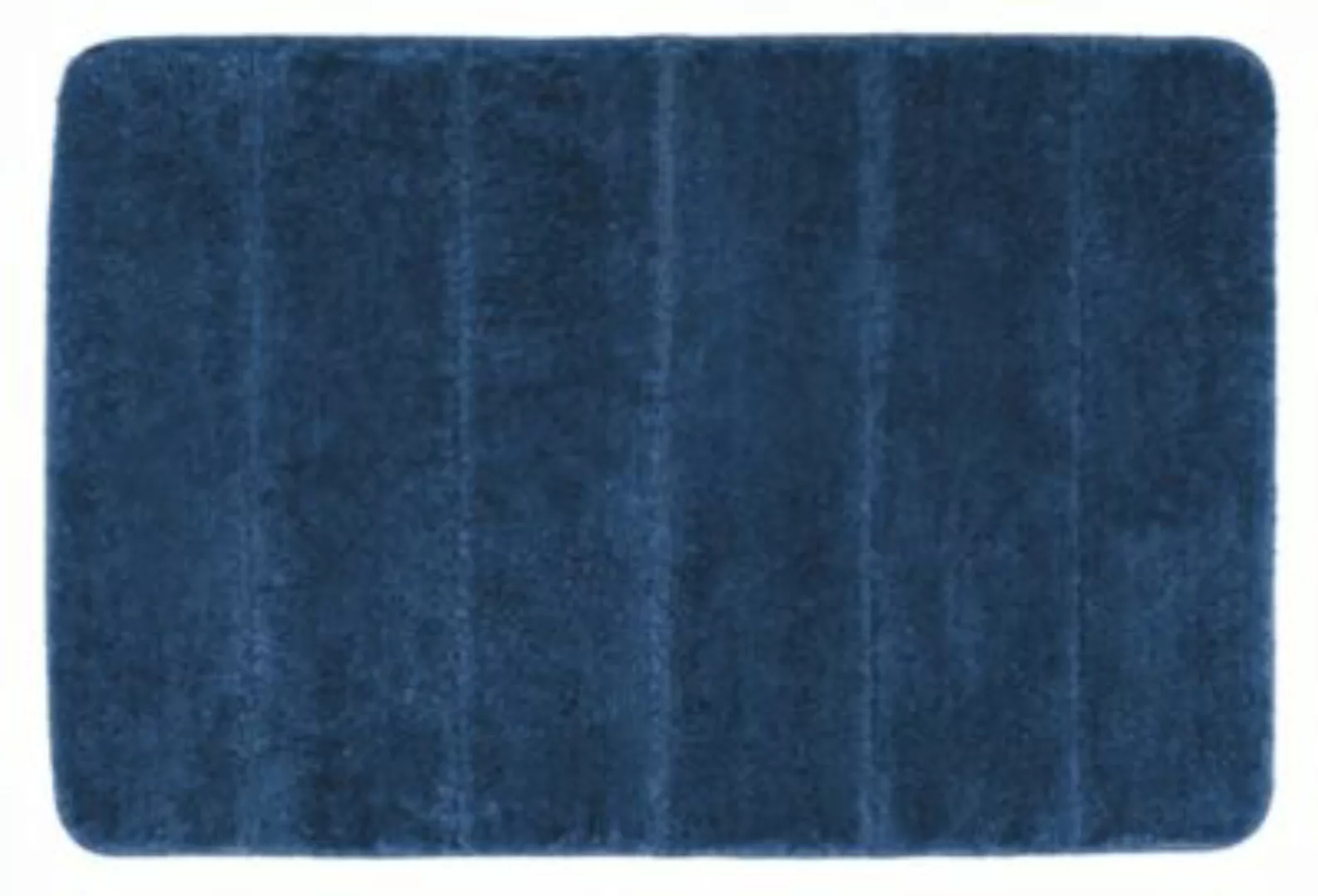 WENKO Badteppich Steps Marine Blue, 55 x 65 cm, Mikrofaser blau günstig online kaufen