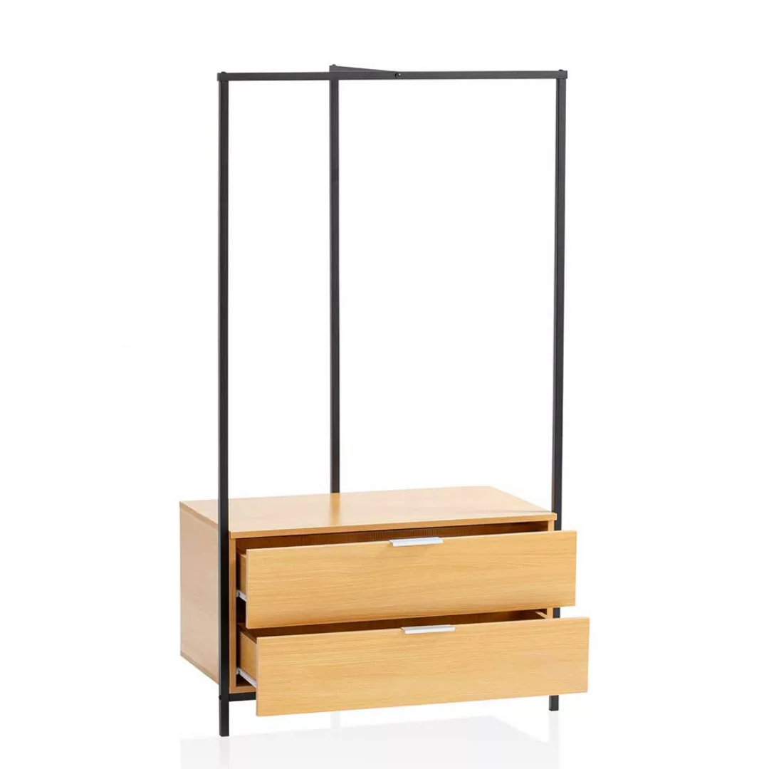 Garderobenständer Dielengarderobe 152 cm hoch mit zwei Schubladen günstig online kaufen