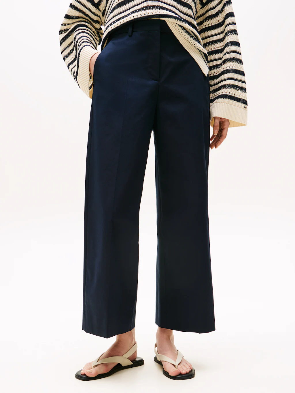 Tommy Hilfiger Chinohose "COTTON WIDE LEG ANKLE CHINO PANT" günstig online kaufen