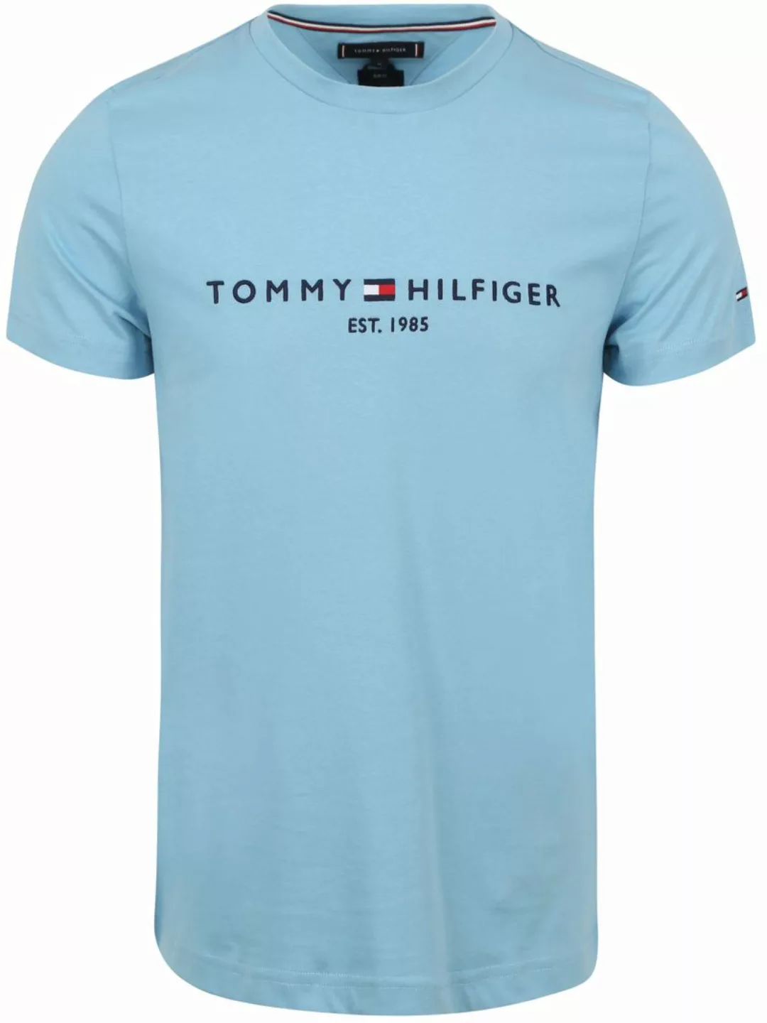 Tommy Hilfiger T-Shirt TOMMY LOGO TEE aus reiner, nachhaltiger Baumwolle günstig online kaufen