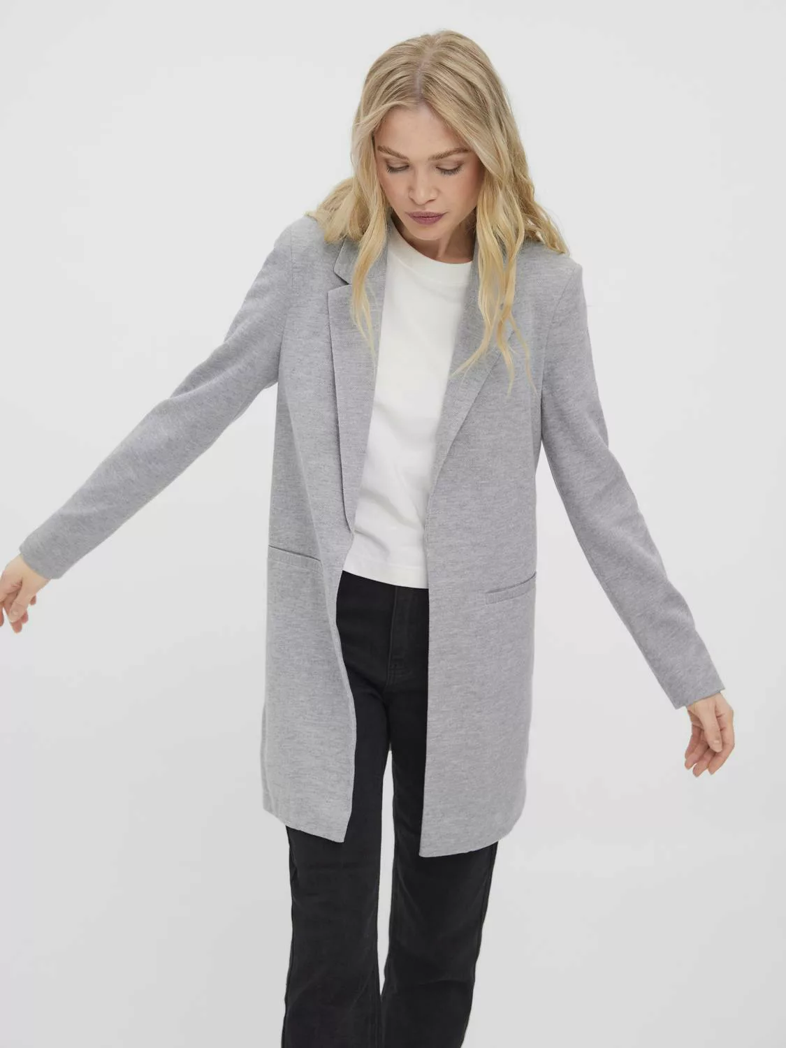 Vero Moda Jerseyblazer "VMVERINA LS LONG BLAZER" günstig online kaufen