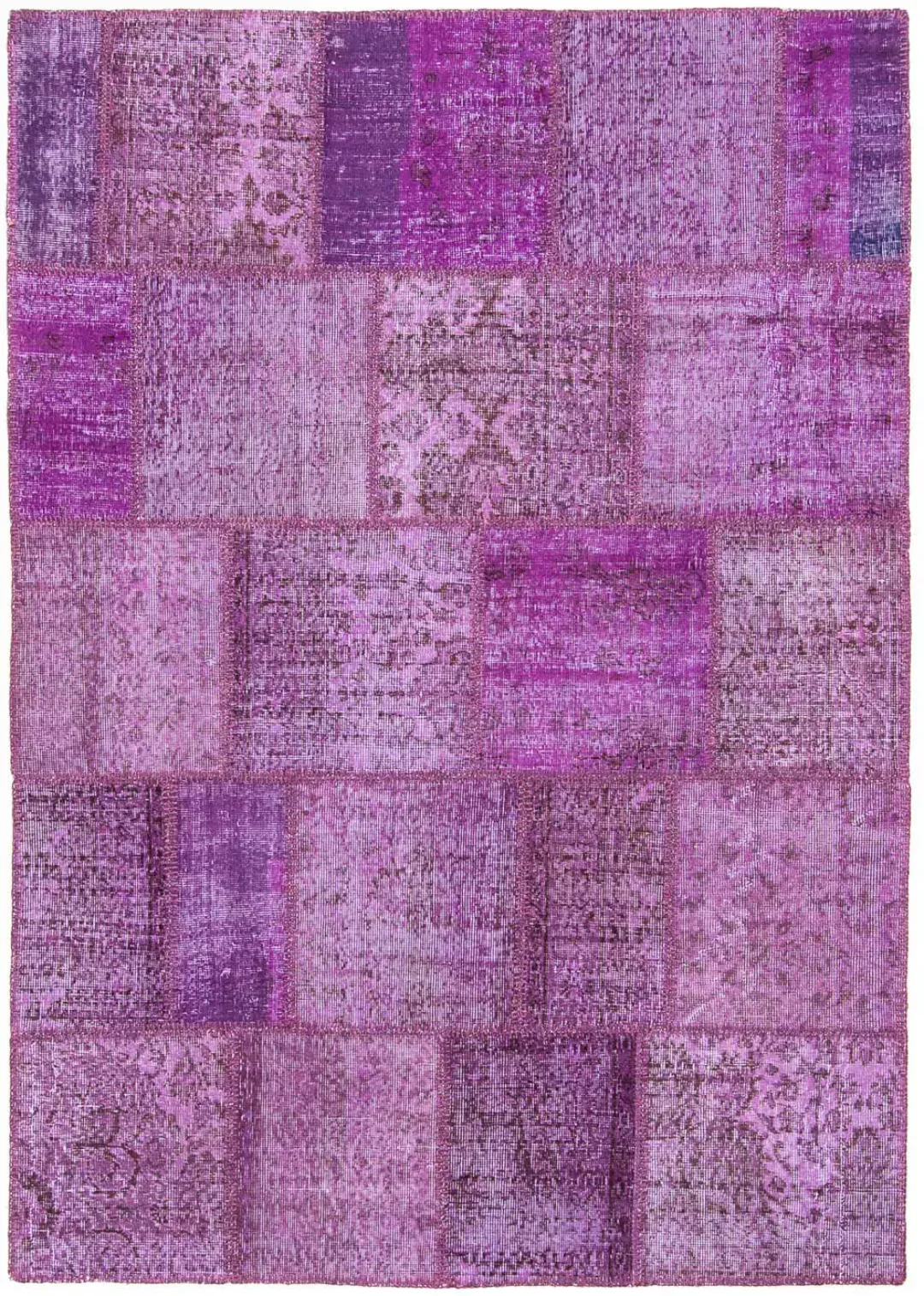 morgenland Teppich »Patchwork - 240 x 170 cm - lila«, rechteckig, Wohnzimme günstig online kaufen