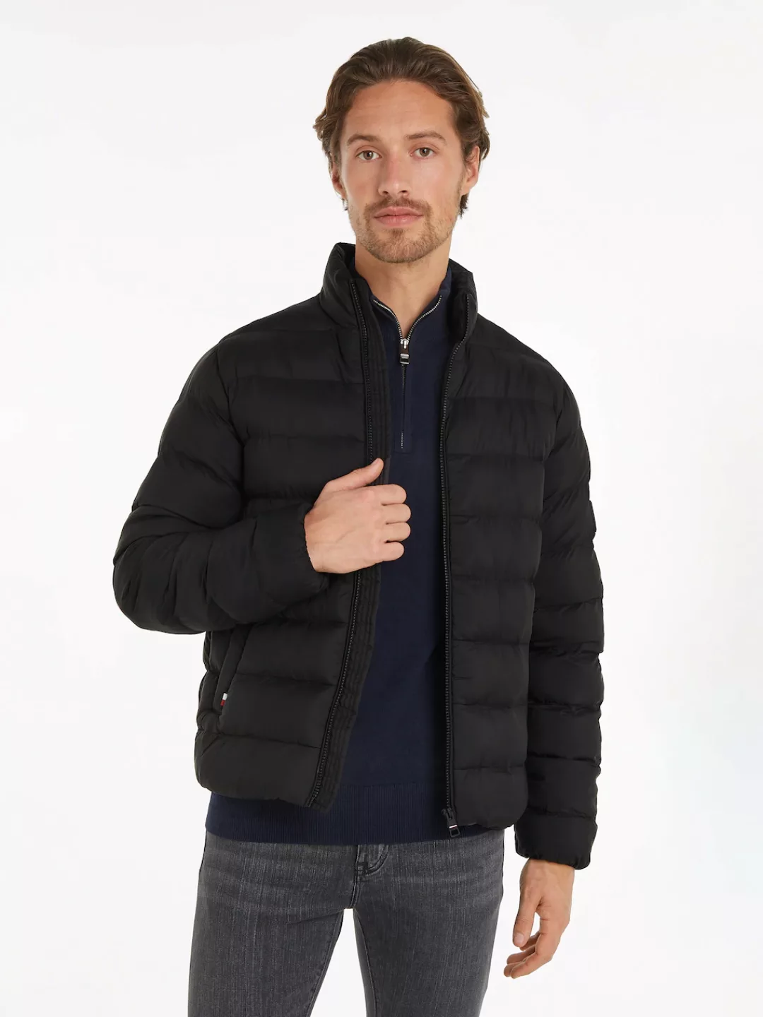 Tommy Hilfiger Steppjacke "MID WEIGHT STAND COLLAR JACKET" günstig online kaufen