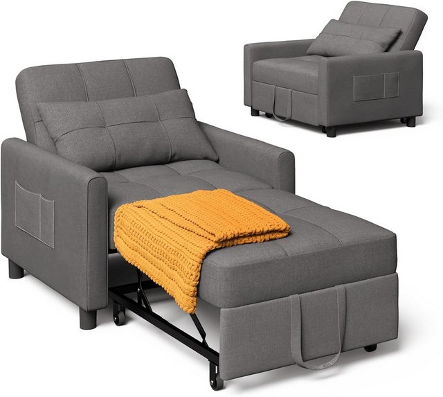 GarveeMore Schlafsofa Klappbares Schlafsofa, ausklappbarer Stuhl, Lounge, C günstig online kaufen