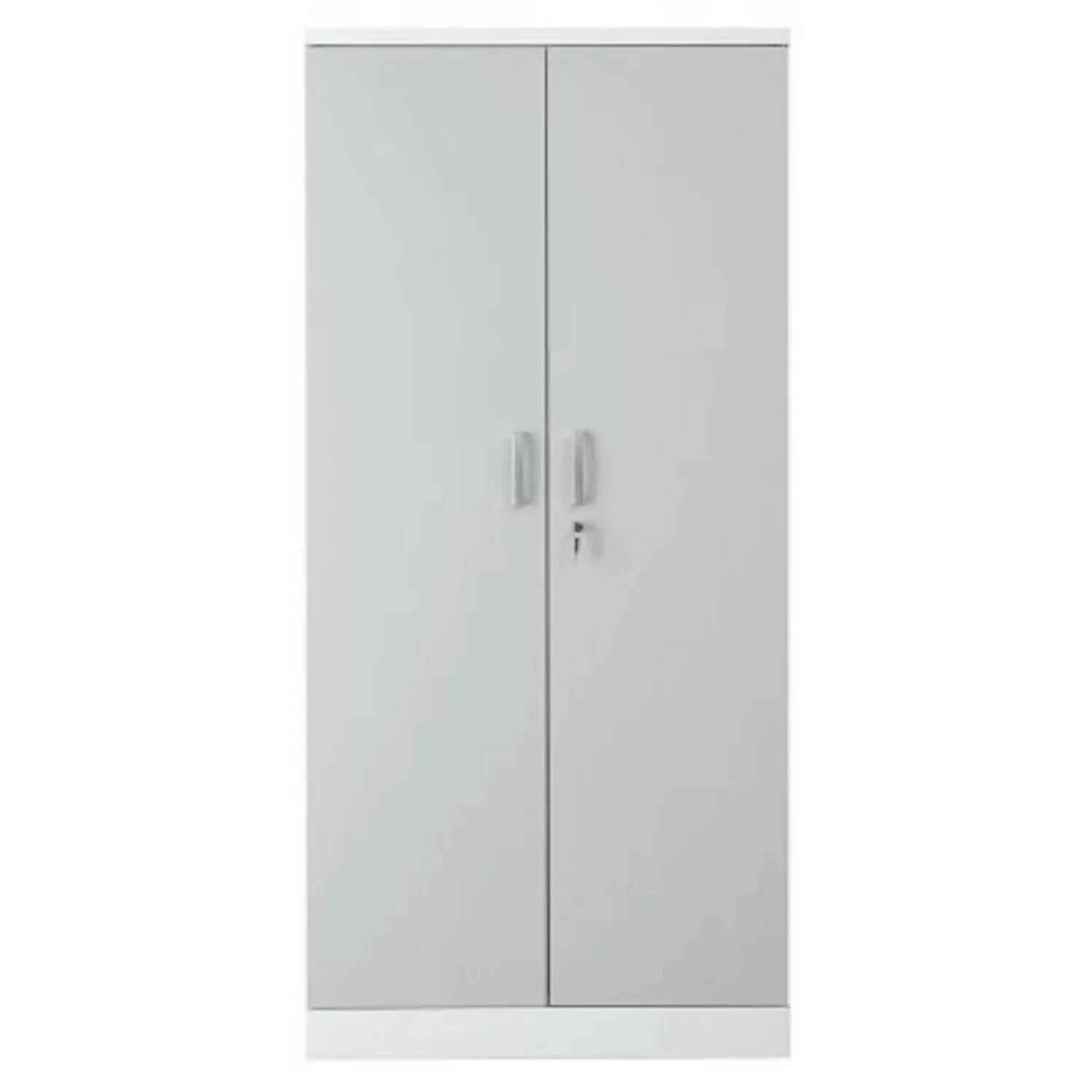 PROREGAL Aktenschrank Beetle 4 Fachböden HxBxT 195 x 92 x 42 cm Weiß & Grau günstig online kaufen