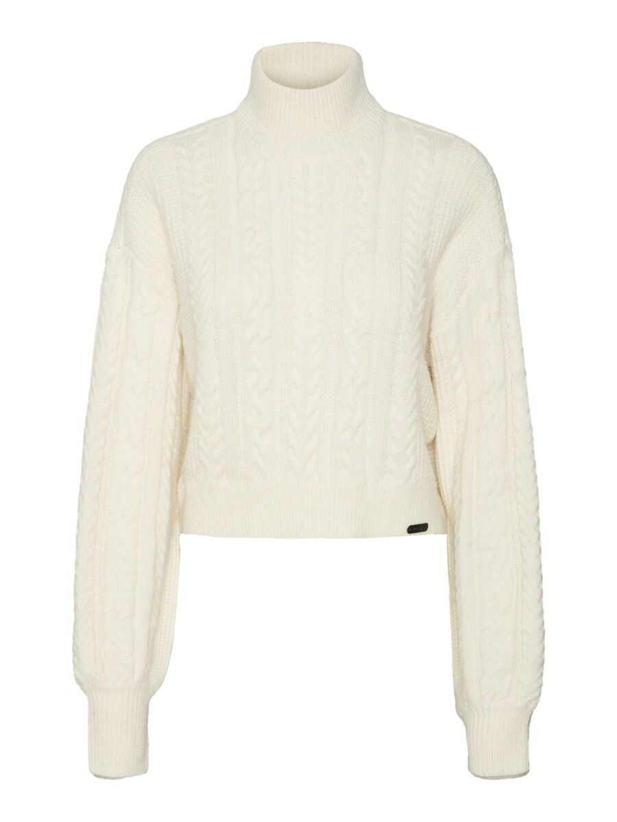 NOISY MAY Cropped Strickpullover Damen White günstig online kaufen