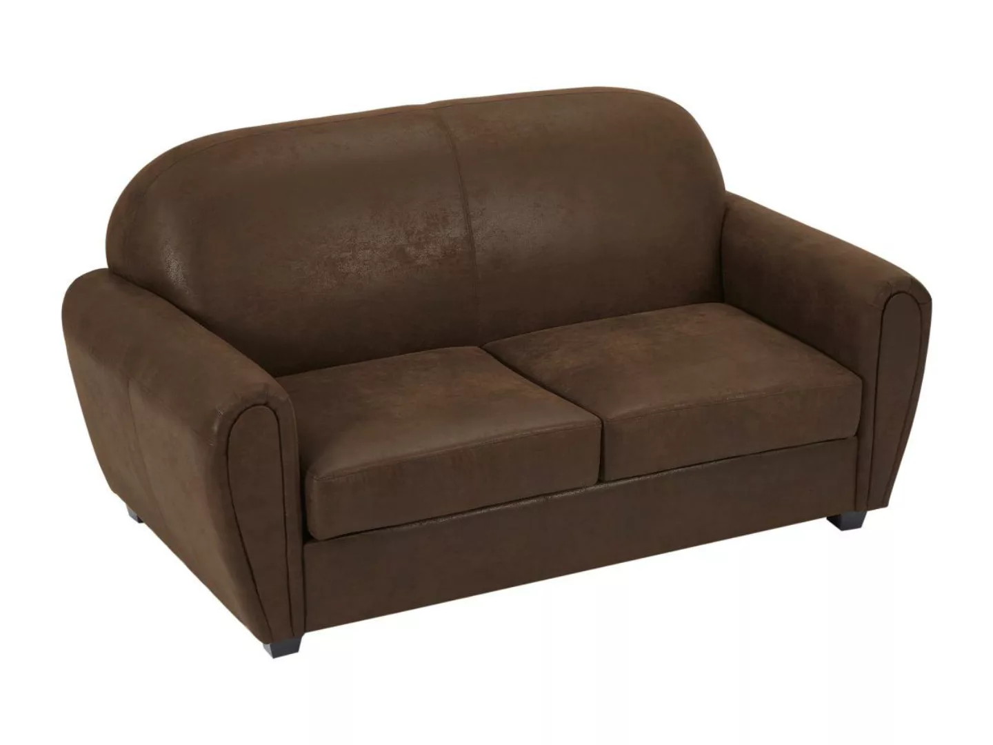 Clubsofa 3-Sitzer Microfaser - Braun - VICTORY III günstig online kaufen