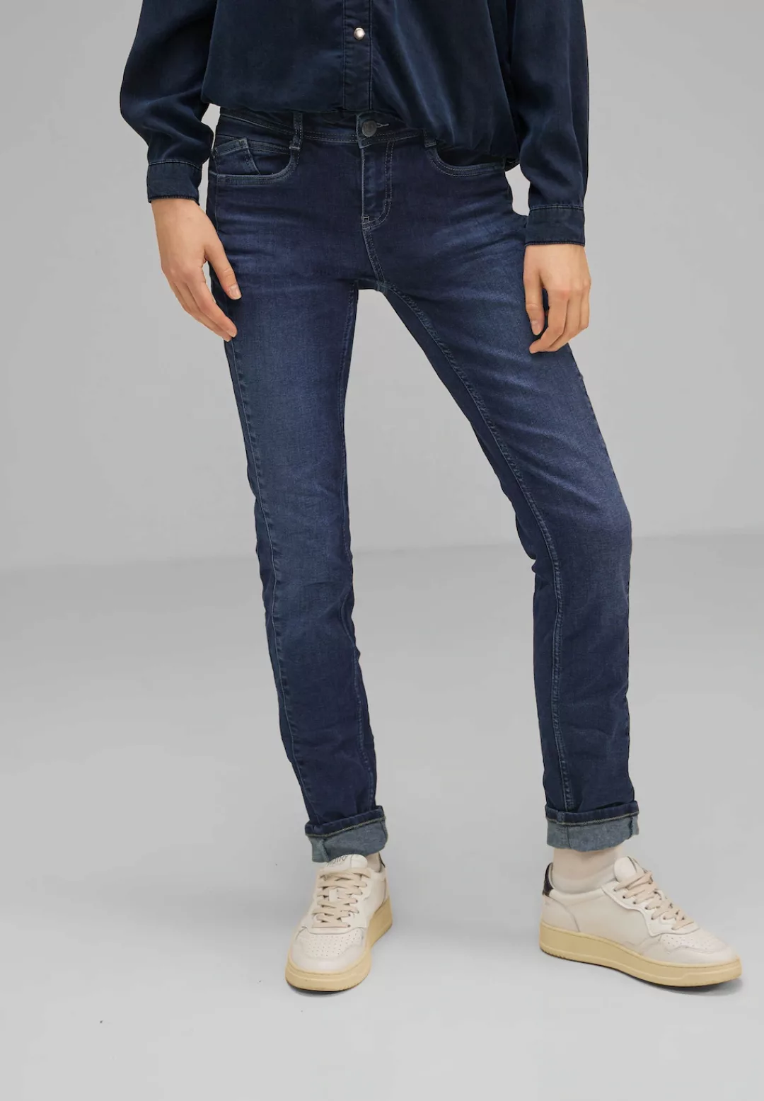 STREET ONE Slim-fit-Jeans, aus Baumwolle mit Stretchanteil günstig online kaufen