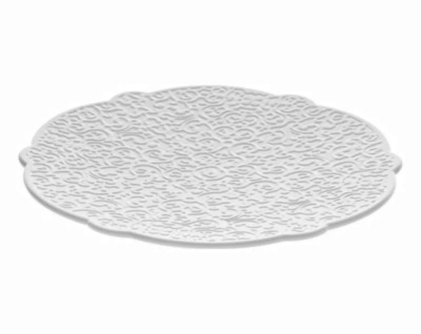 Untertasse Dressed keramik weiß für Kaffeetasse - Alessi - Weiß günstig online kaufen