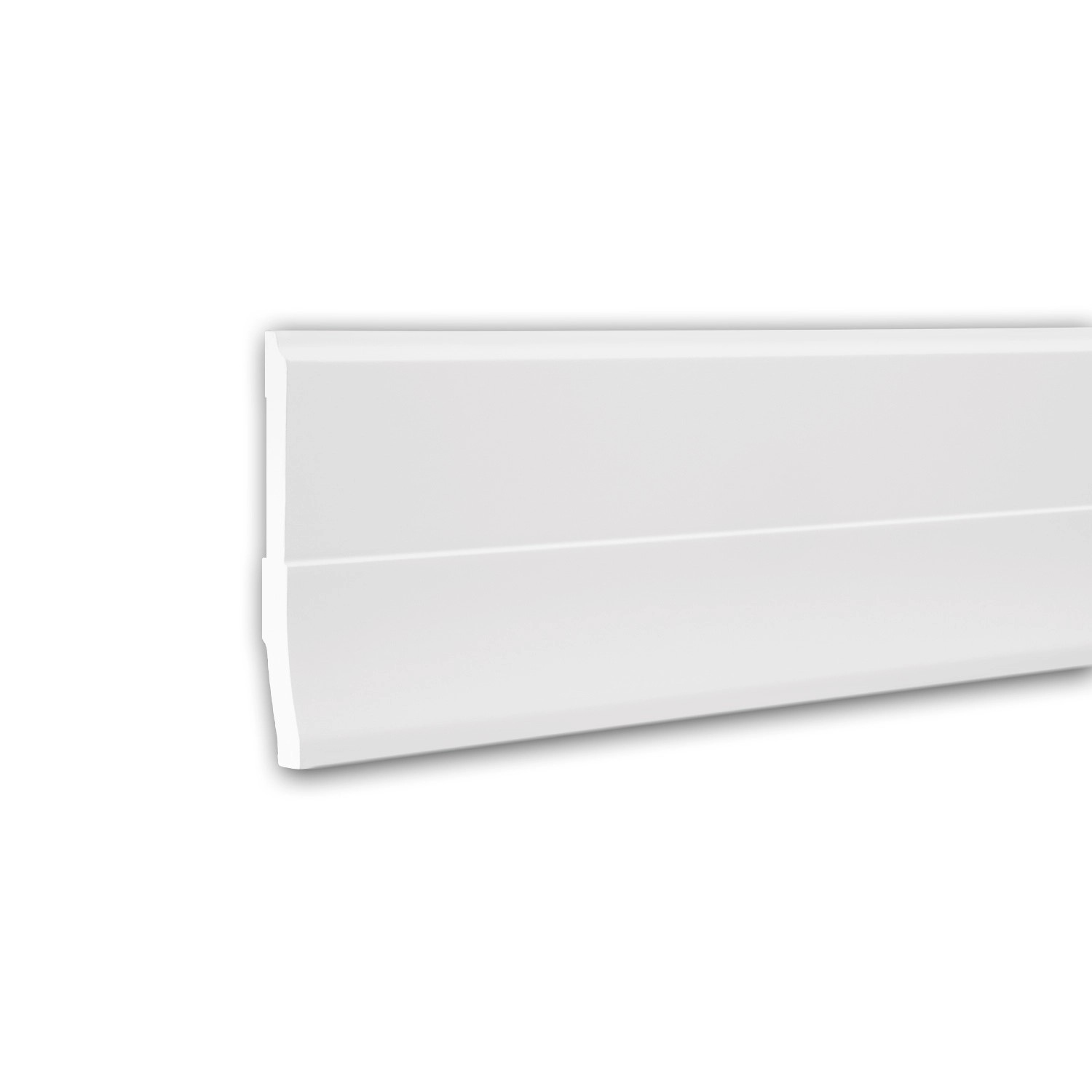 PROFHOME 153105 Sockelleiste Fußleiste Stuckleiste aus Polyurethan 2 m 200 günstig online kaufen