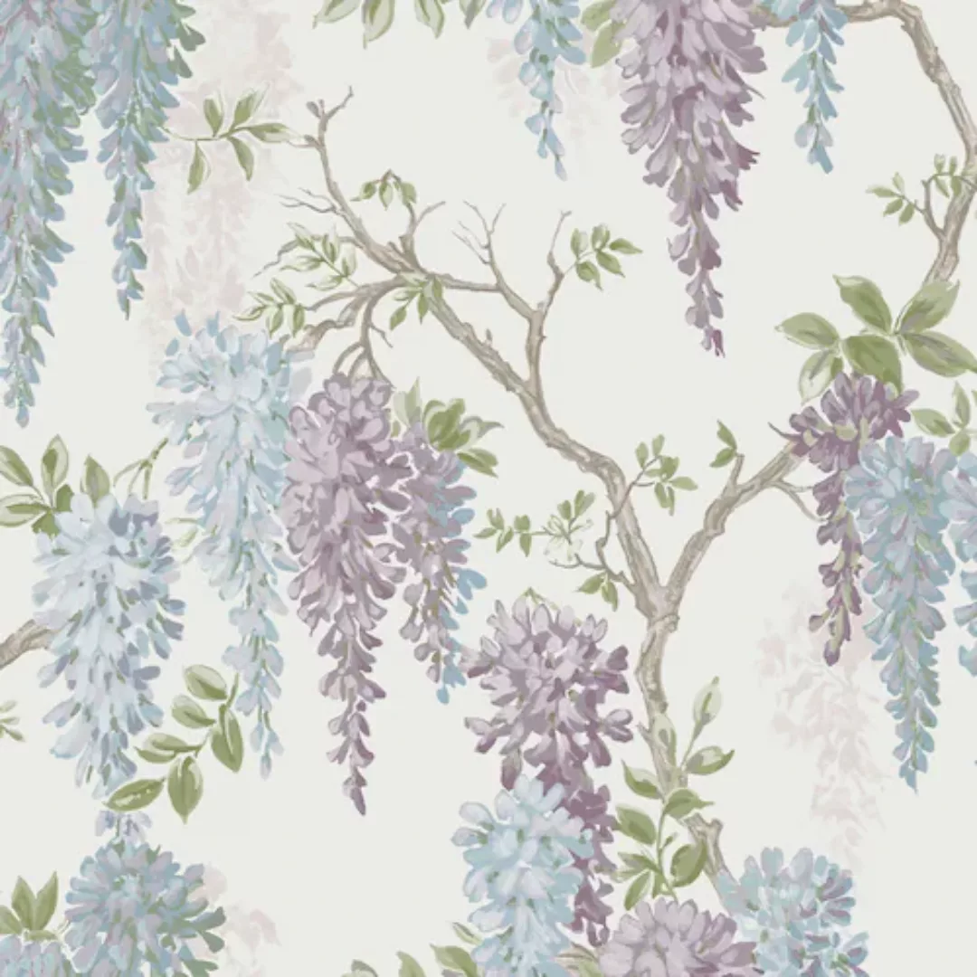 Laura Ashley Vliestapete Wisteria Garden Pale Iris 10,05 x 0,52 m günstig online kaufen