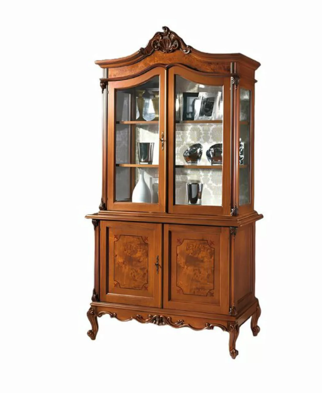 Xlmoebel Vitrine Italienische Luxus Vitrine - Elegante Glas Vitrine Schrank günstig online kaufen