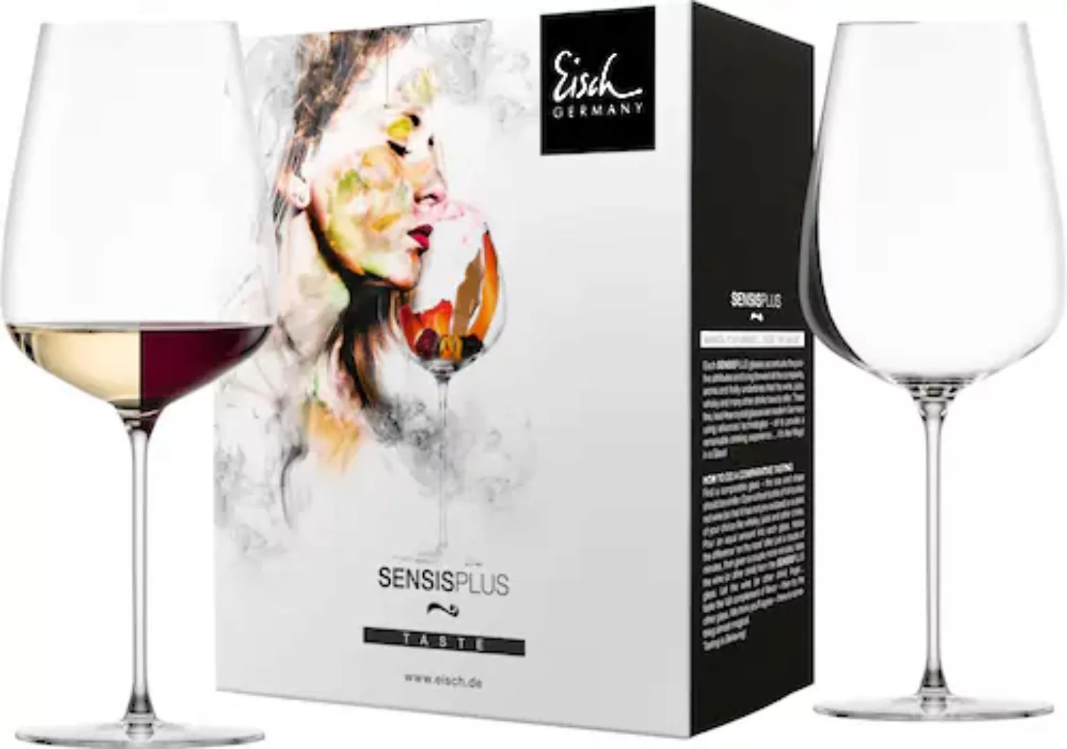 Eisch Rotweinglas »ESSENCA SENSISPLUS«, (Set, 2 tlg., 2 Gläser im Geschenkk günstig online kaufen