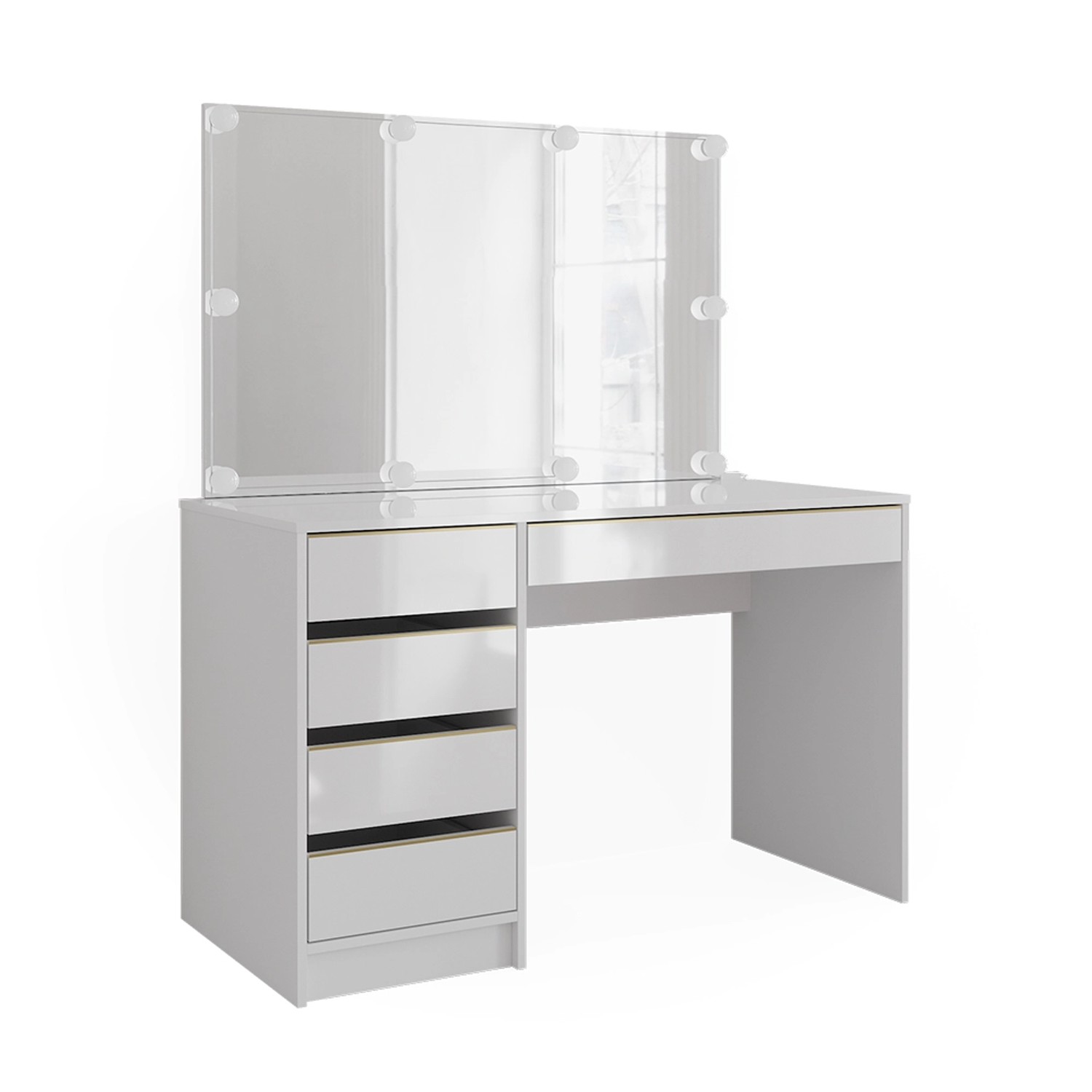 Vicco Schminktisch Sherry, Weiß, 120 cm günstig online kaufen