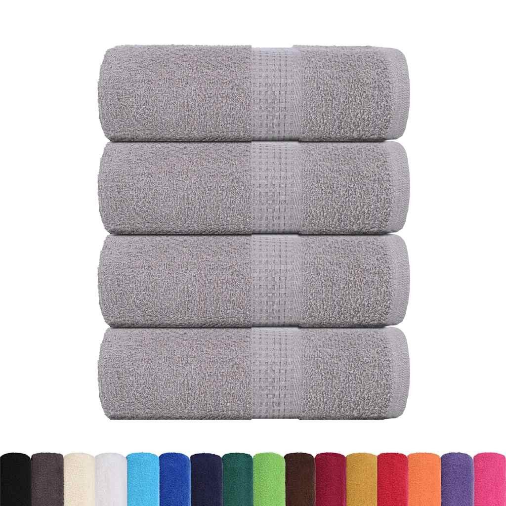 vidaXL Handtuch Waschhandtücher 4-tlg. FROGN Grau günstig online kaufen