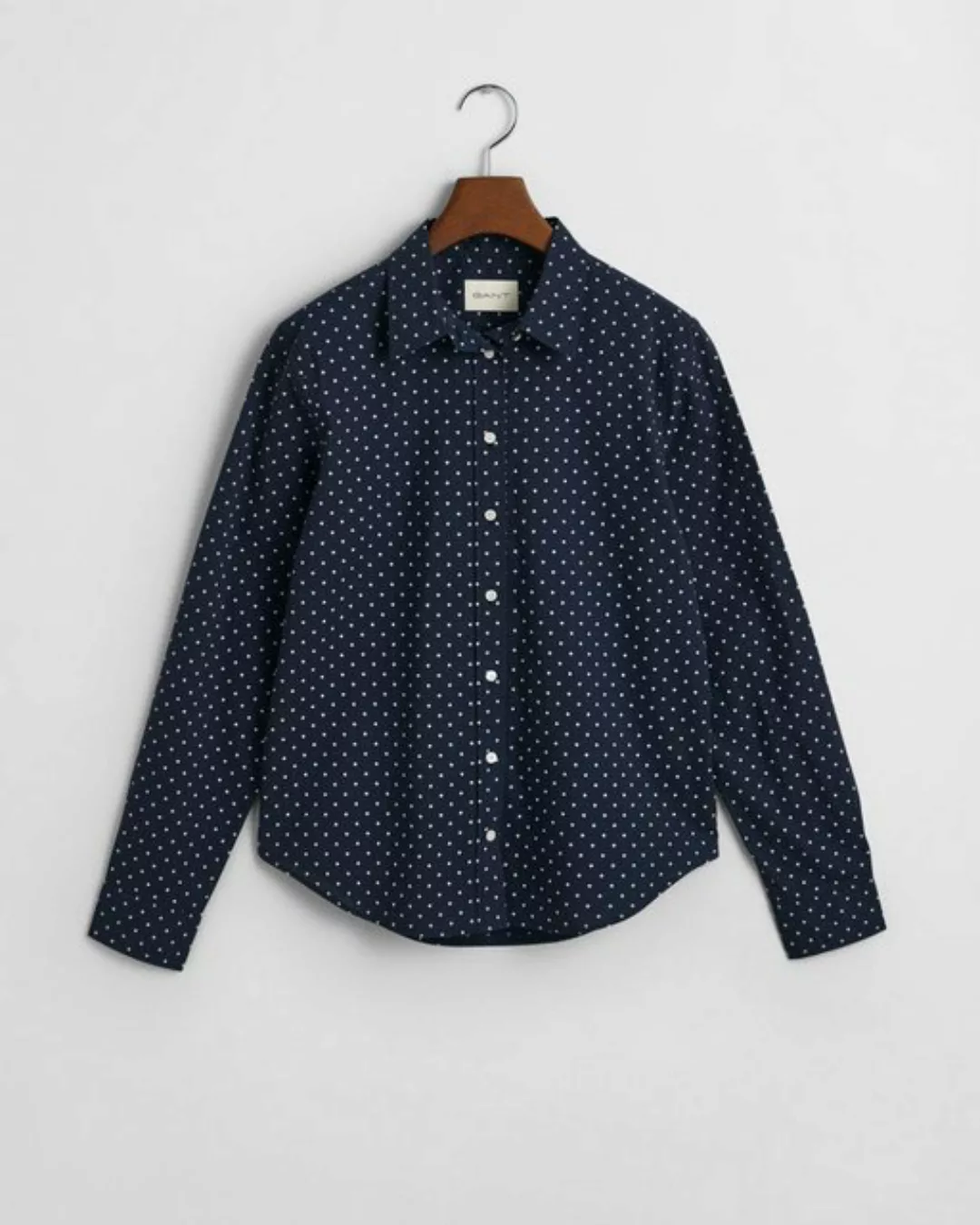 Gant Blusenshirt REG DOT PRINT CTN VOILE SHIRT, EGGSHELL günstig online kaufen