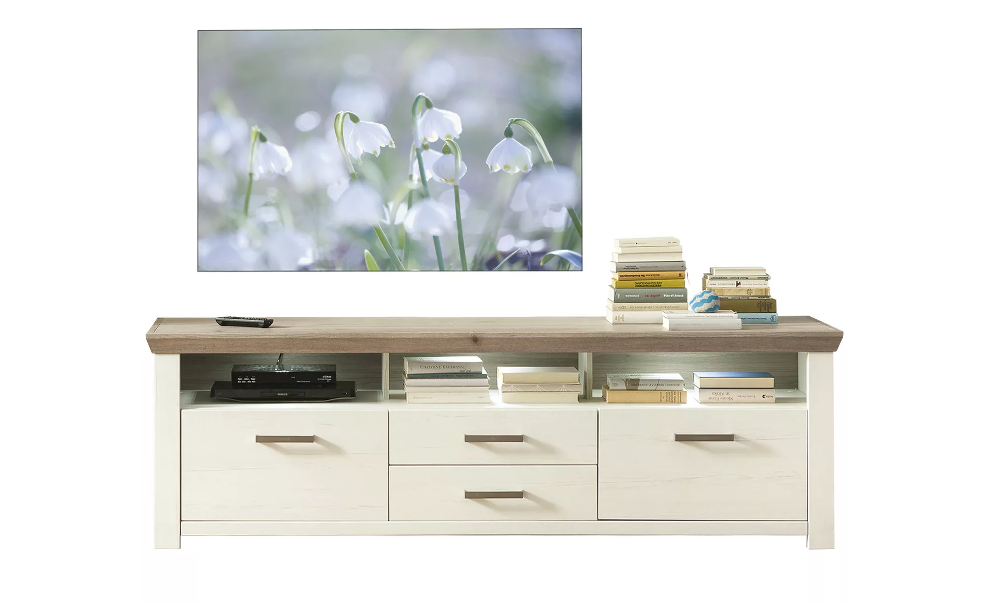 set one by Musterring TV Lowboard  York - weiß - 200 cm - 63 cm - 51 cm - T günstig online kaufen