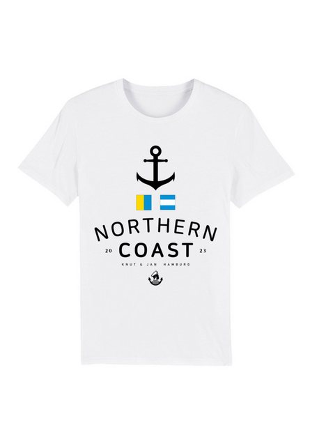 F4NT4STIC T-Shirt "Nordsee Flaggen Knut & Jan Hamburg", Premium Qualität günstig online kaufen