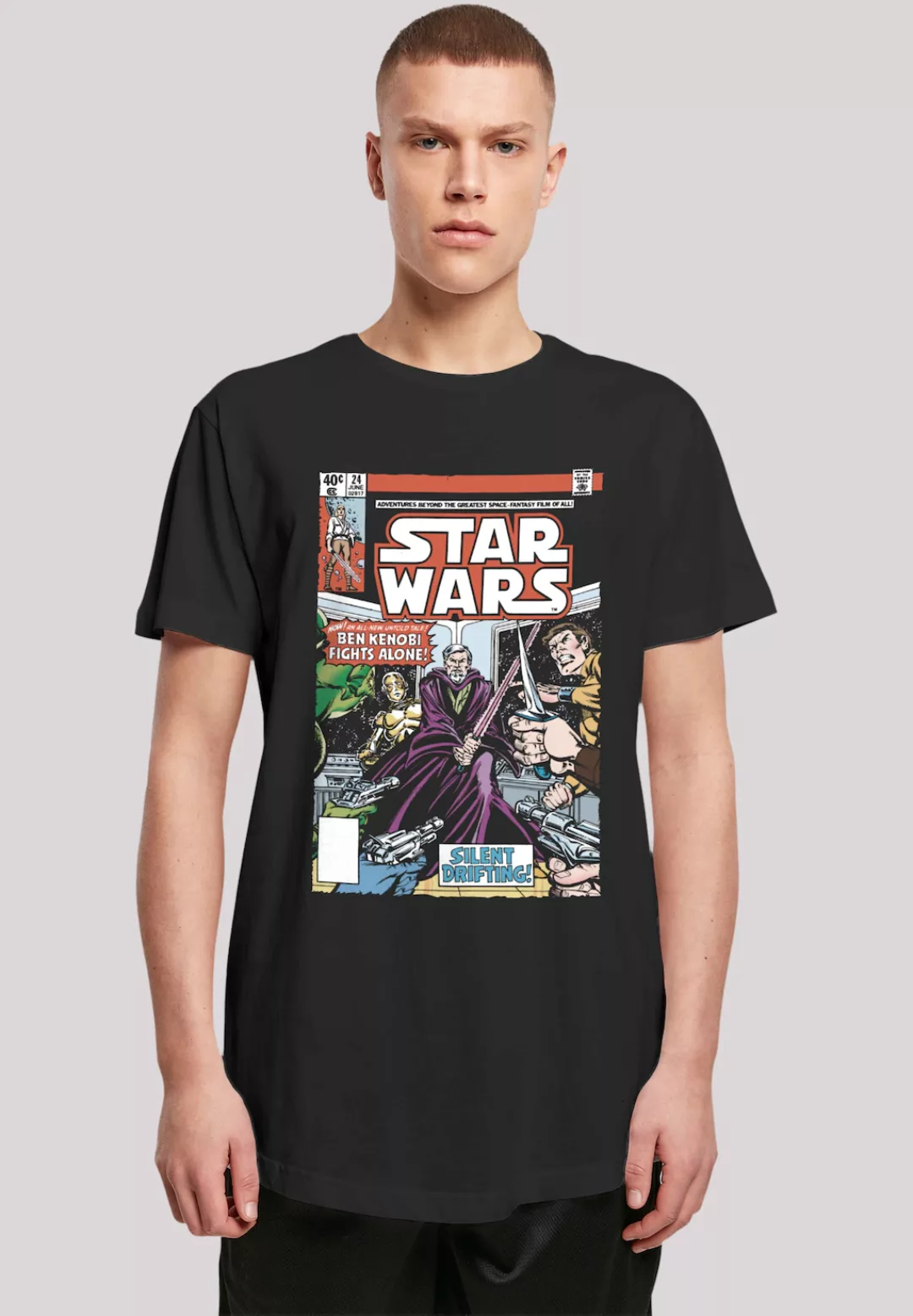 F4NT4STIC T-Shirt "Star Wars Ben Kenobi Fights Alone", Premium Qualität günstig online kaufen