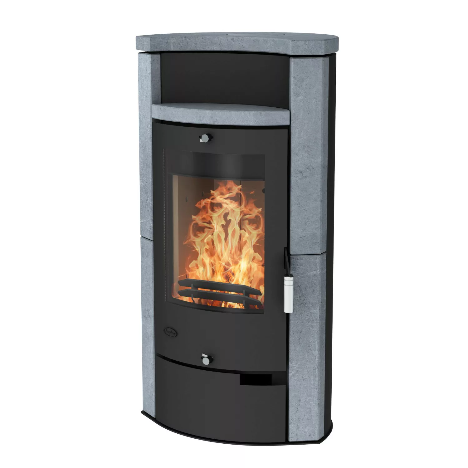 Fireplace Kaminofen Speckstein Schwarz 6 kW günstig online kaufen