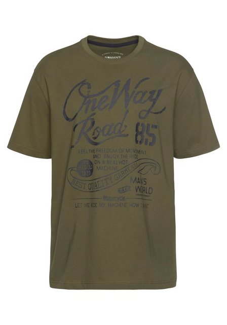 Man's World T-Shirt mit Print in Used-Optik günstig online kaufen