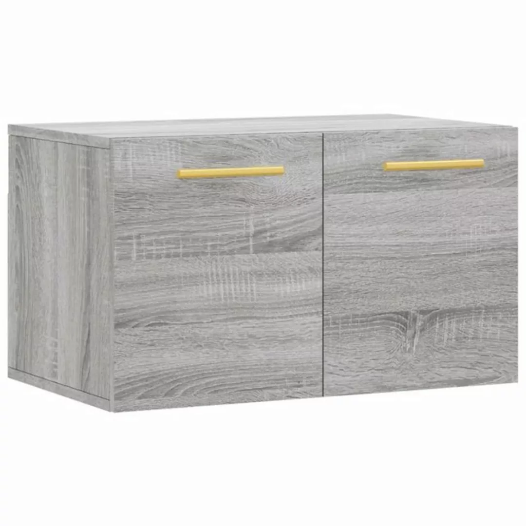 vidaXL Fächerschrank Wandschrank Grau Sonoma 60x36,5x35 cm Holzwerkstoff (1 günstig online kaufen