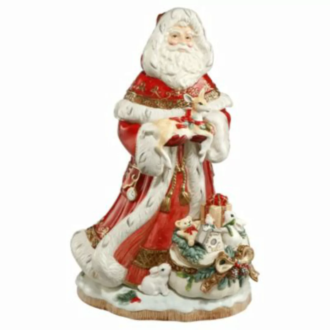 FITZ AND FLOYD Figur Santa mit Geschenkesack vorne bunt günstig online kaufen