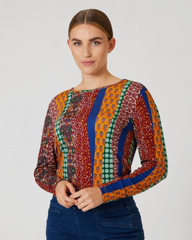 Helena Vera Shirt mit Patchwork-Print günstig online kaufen