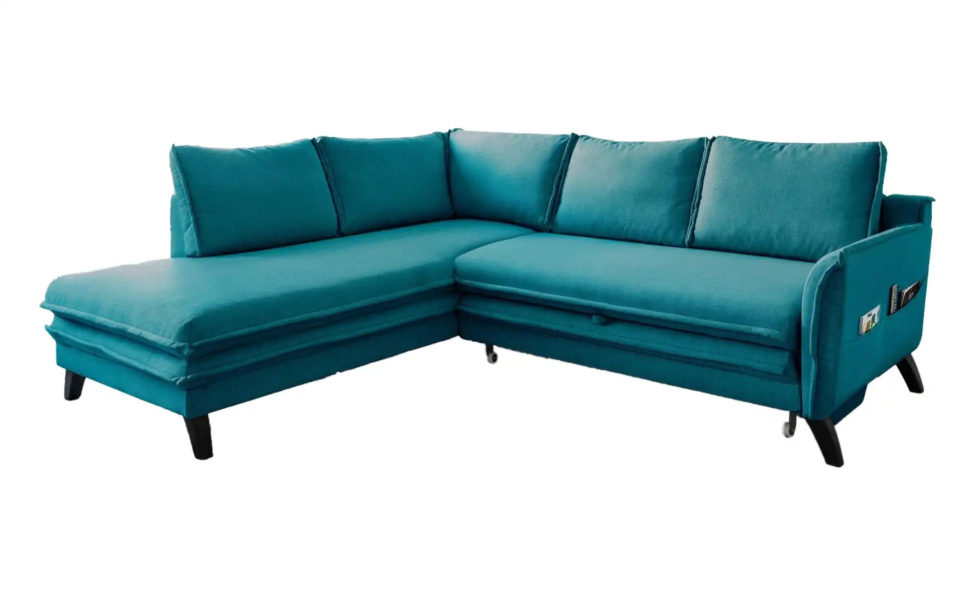 Miuform Ecksofa mit Schlaffunktion Charming Charlie ¦ türkis/petrol ¦ Maße günstig online kaufen