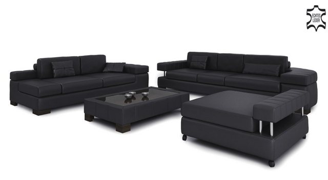 JVmoebel Sofa Sofagarnitur Ecksofa Design Sofa Couch Wohnlandschaft 3+2+1 N günstig online kaufen