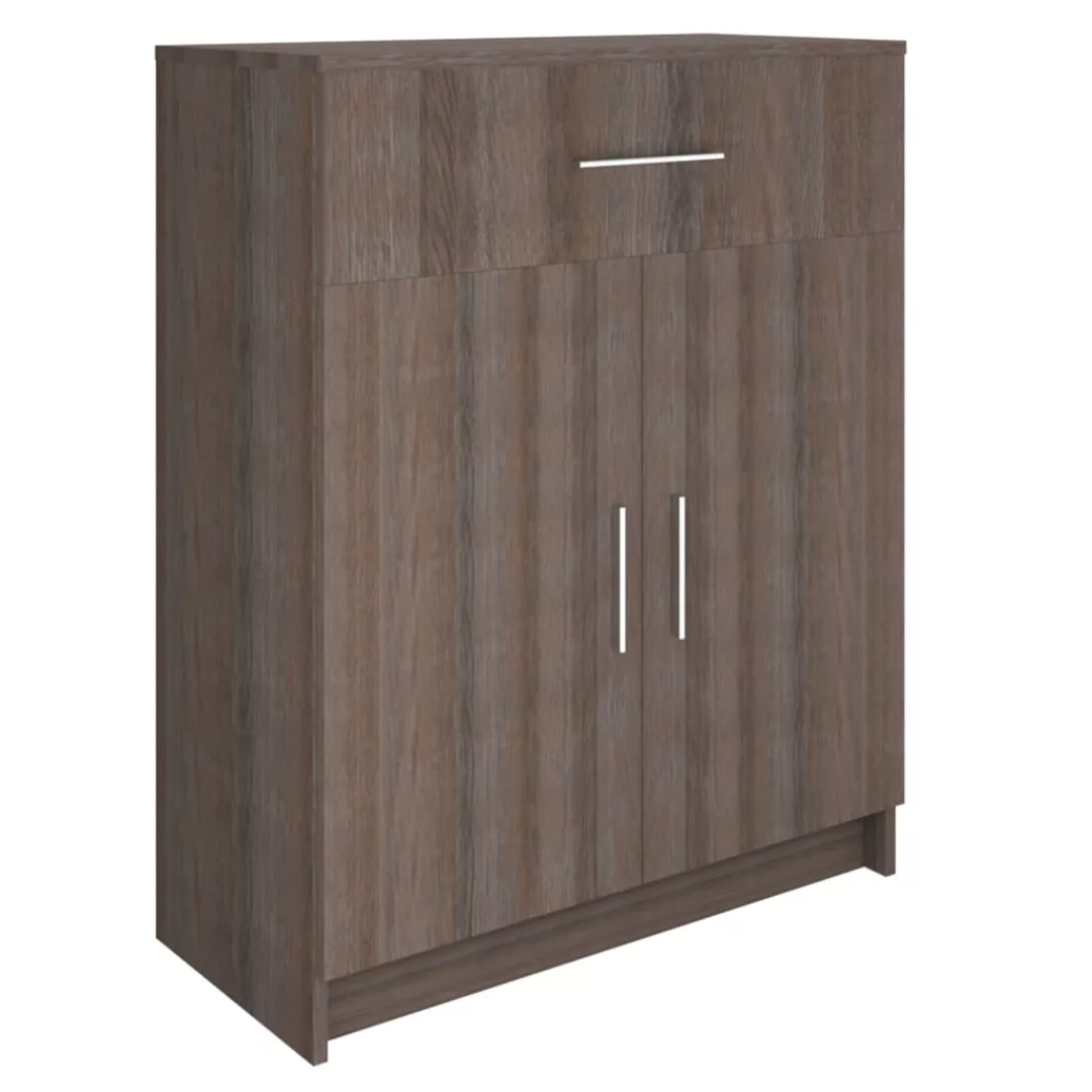 Sideboard Spanplatte 71x35x88 Cm Grau Sonoma-eiche günstig online kaufen