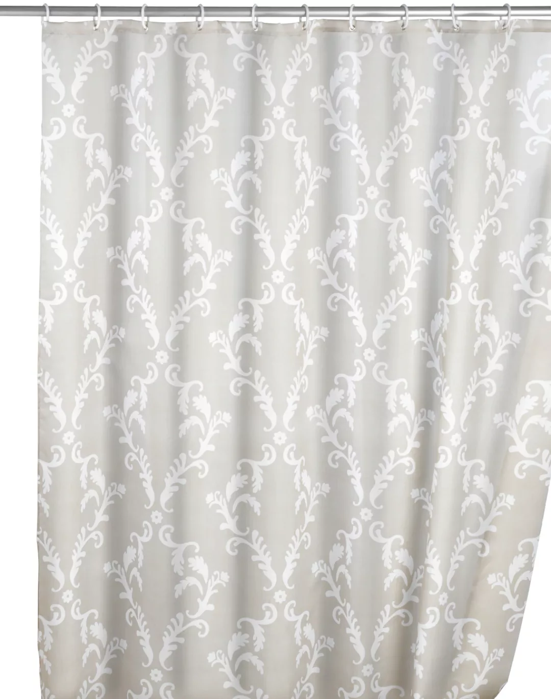 WENKO Anti-Schimmel Duschvorhang Nature, Textil (Polyester), 180 x 200 cm, günstig online kaufen