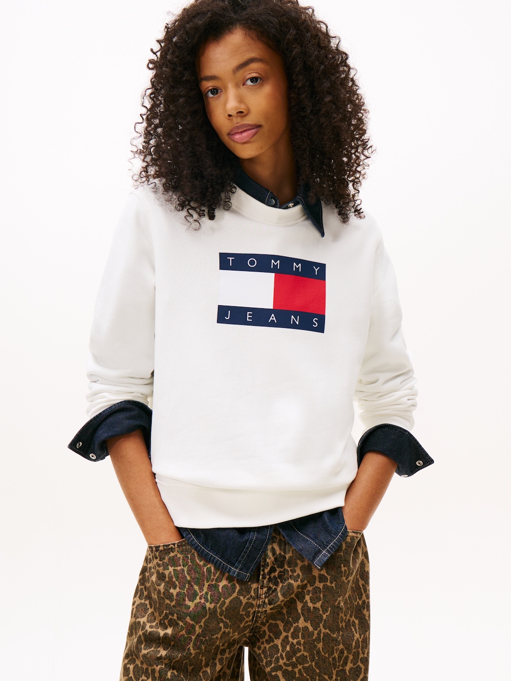Tommy Jeans Sweatshirt "TJW REG TJ FLAG CREW" günstig online kaufen