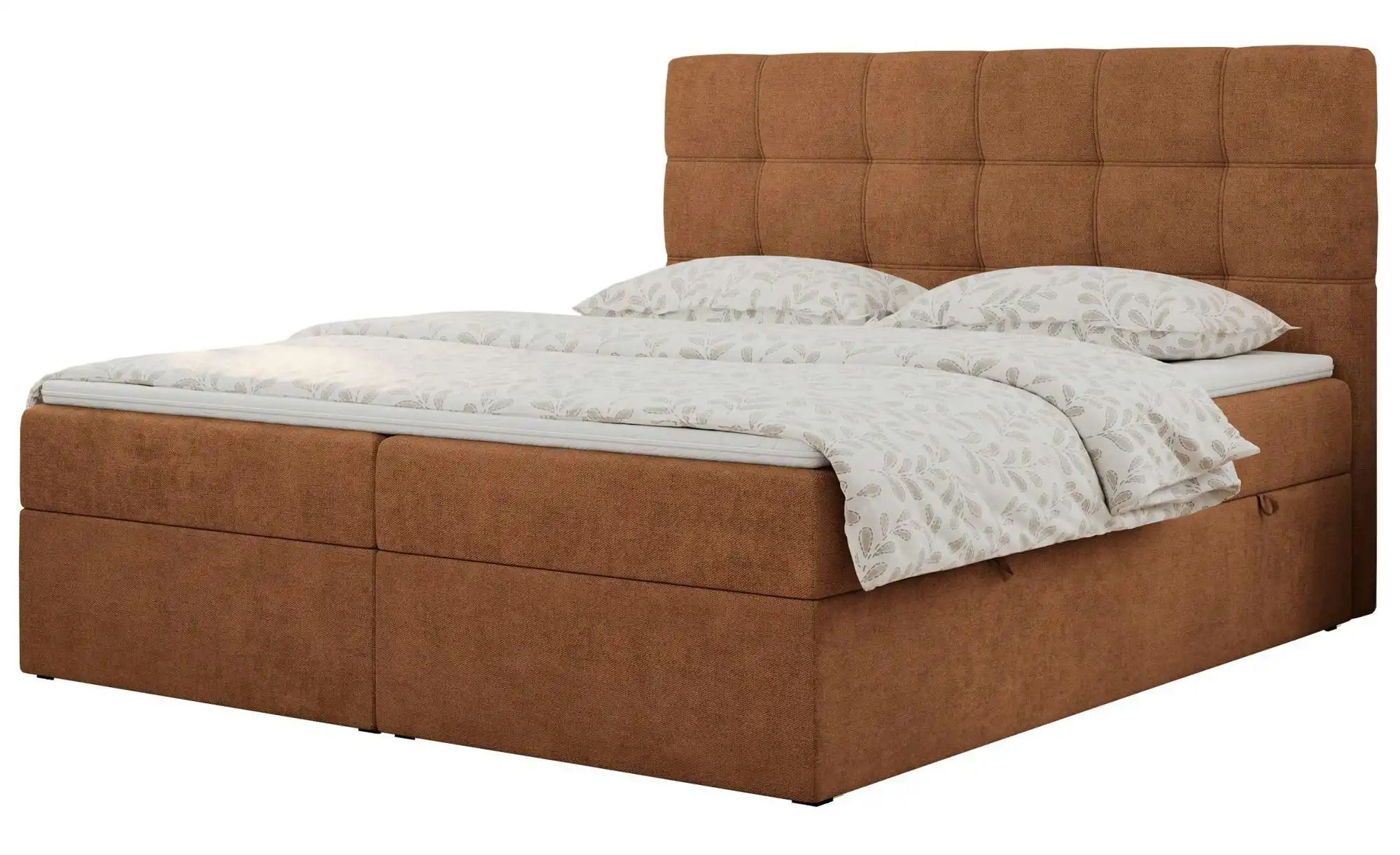 Boxbett mit Bettkasten Erni ¦ orange ¦ Maße (cm): H: 110 Betten > Polsterbe günstig online kaufen