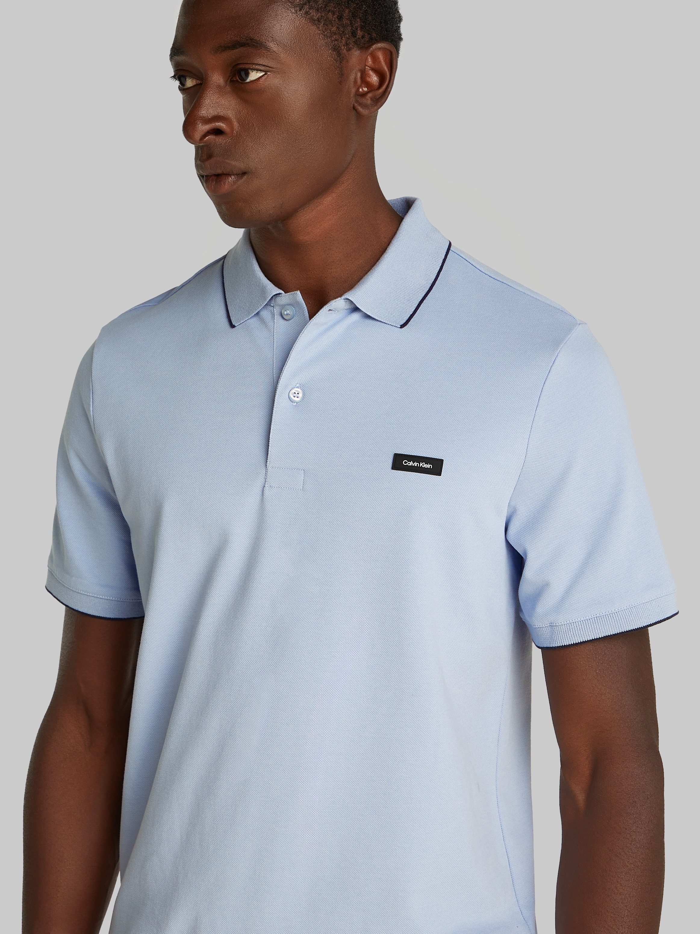 Calvin Klein Poloshirt "STRETCH PIQUE TIPPING POLO" günstig online kaufen