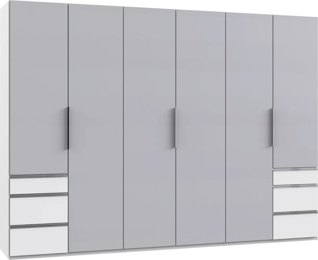 Drehtürenschrank 250 cm mit Spiegel LEVEL36 A von WIMEX Hellgrau günstig online kaufen