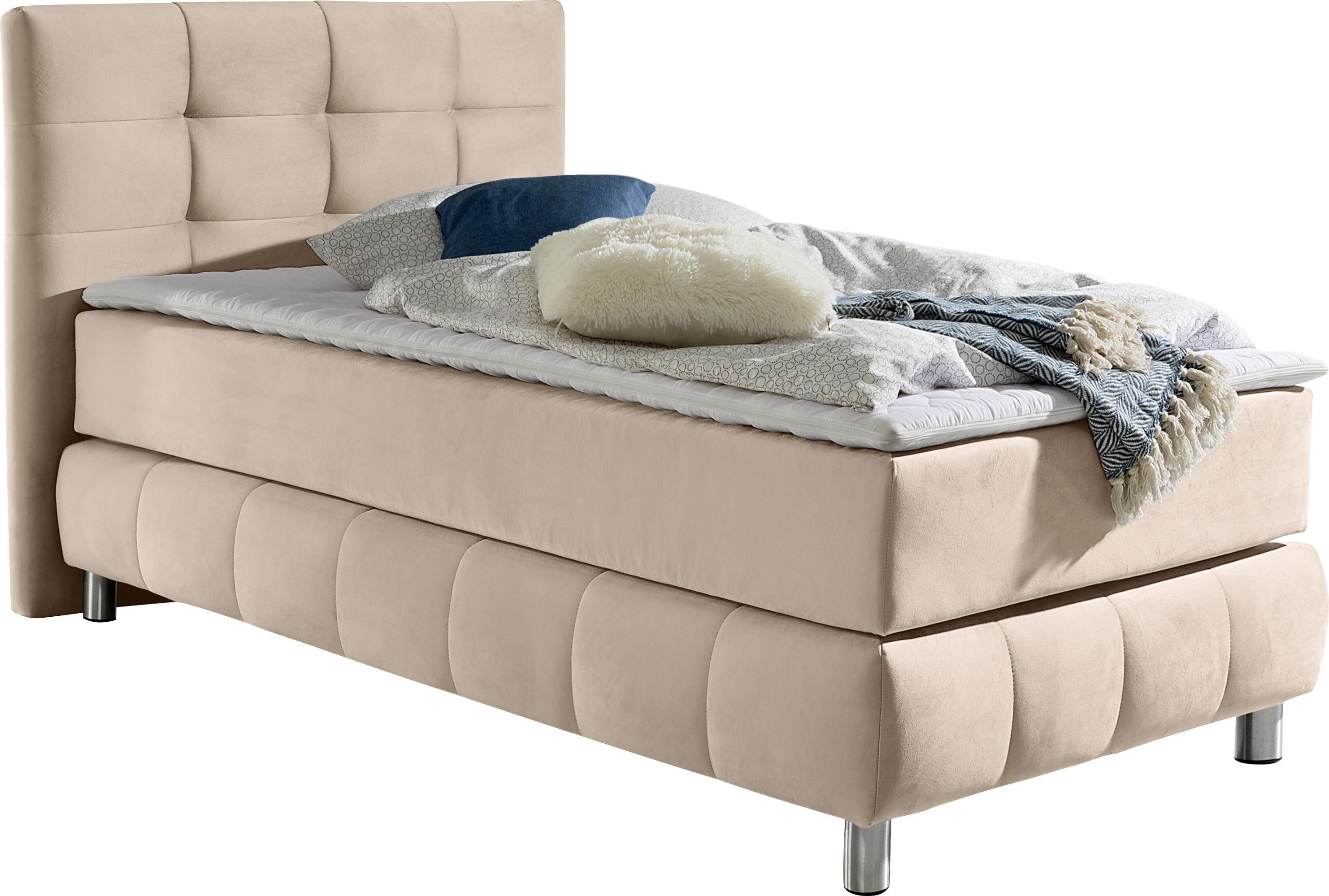andas Boxspringbett "Salo", incl. Topper, 6 Breiten, 2 Härtegrade, TFK auch günstig online kaufen