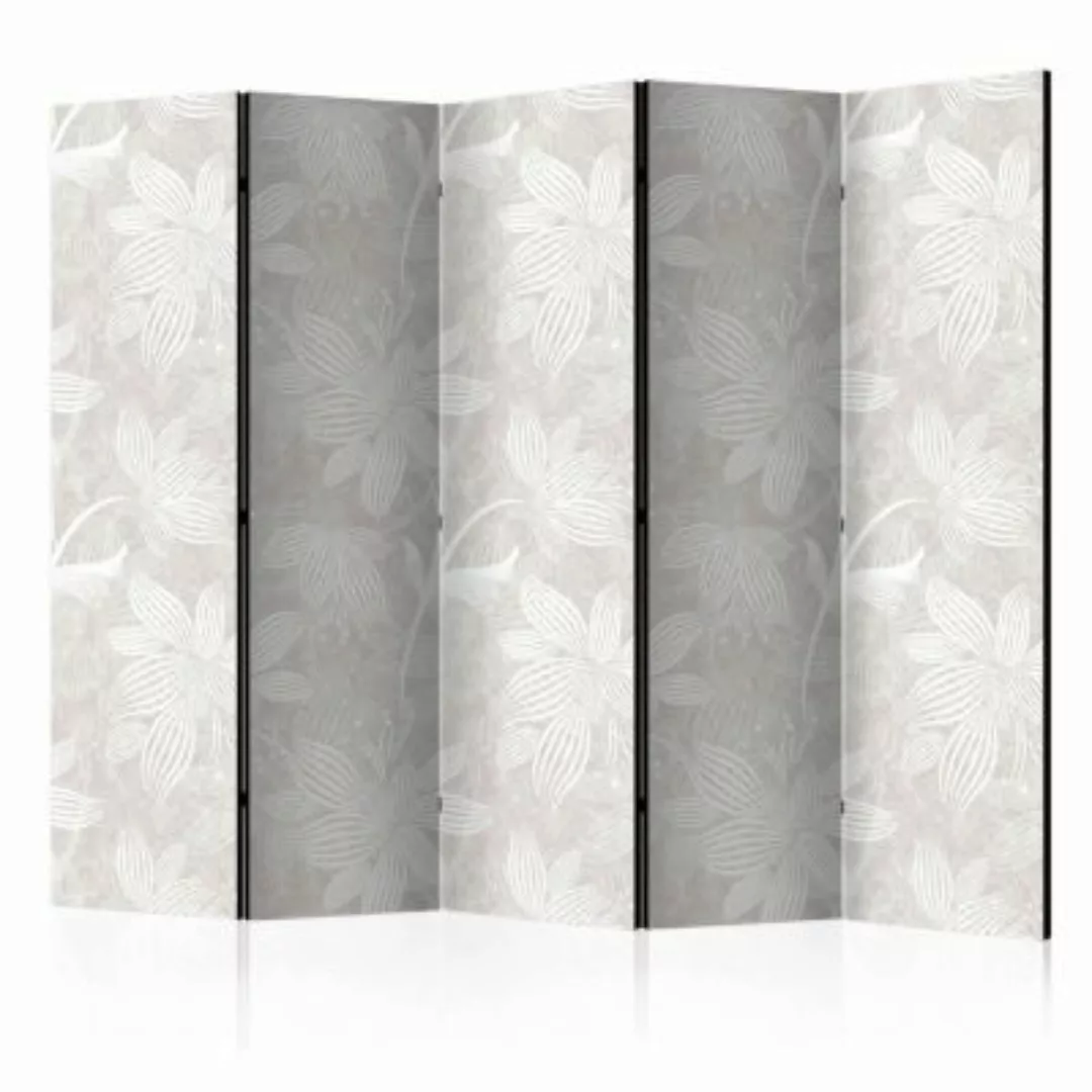 artgeist Paravent Floral Elements II [Room Dividers] weiß/beige Gr. 225 x 1 günstig online kaufen