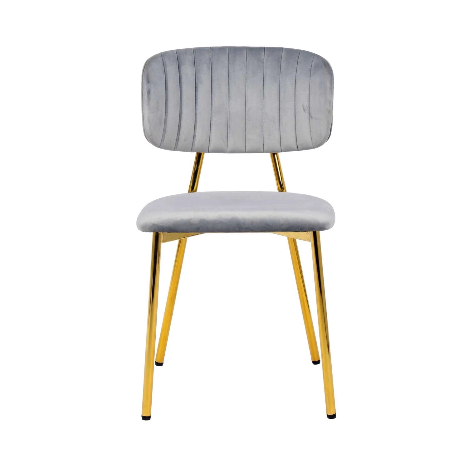 MeGusta Moderner Stuhl 2er-Set Grau Polsterstuhl Esszimmerstuhl Emily günstig online kaufen