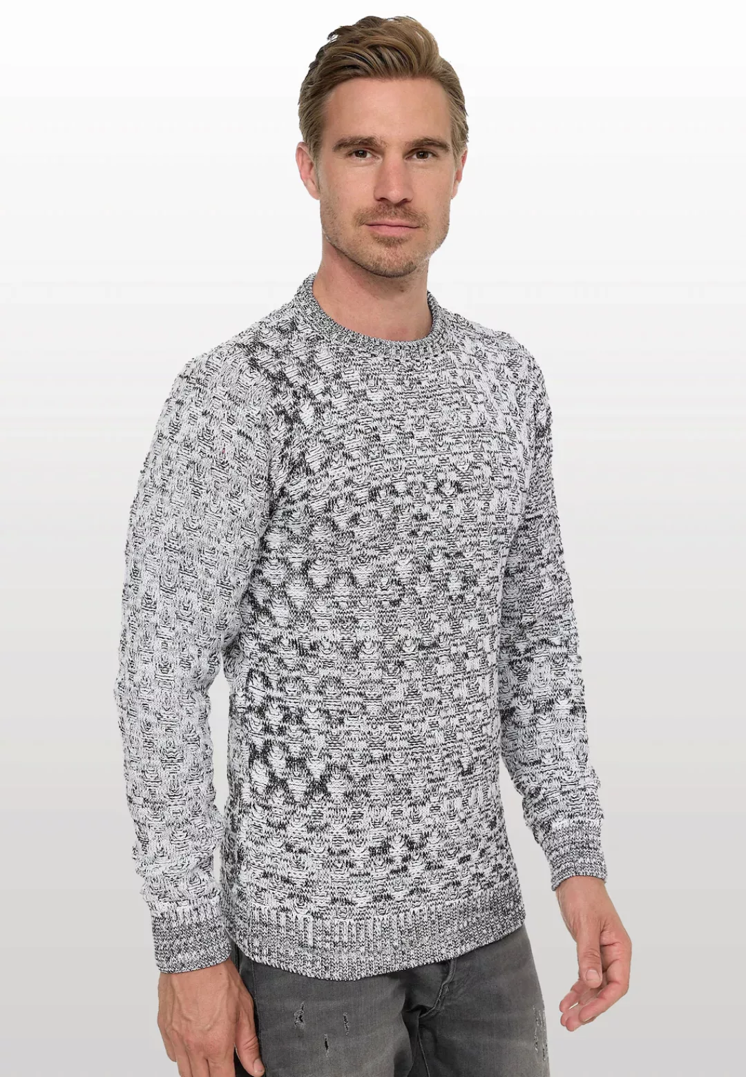 Rusty Neal Strickpullover, mit schönem Muster günstig online kaufen