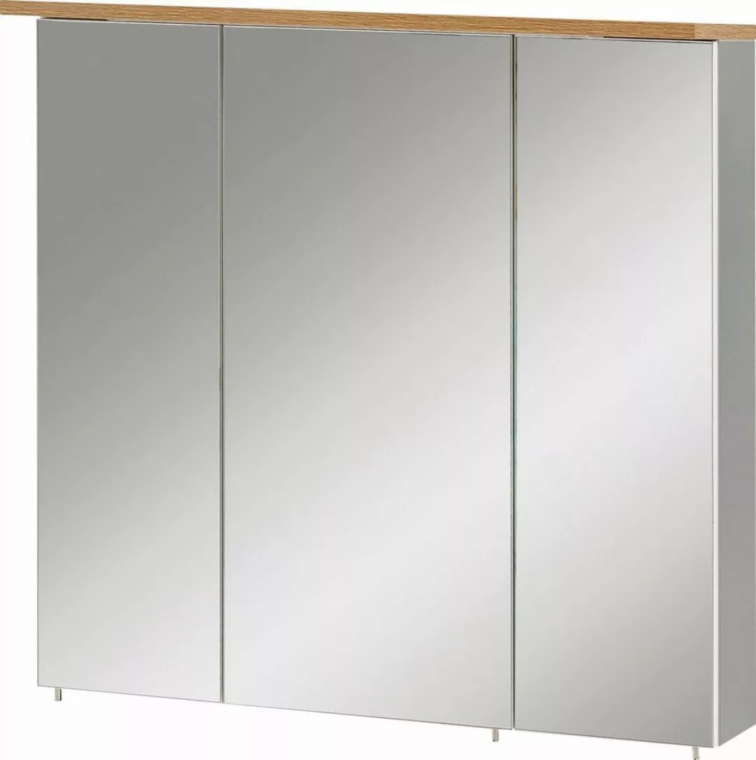 Schildmeyer Spiegelschrank Profil Breite 70 cm, 3-türig, LED-Beleuchtung, S günstig online kaufen