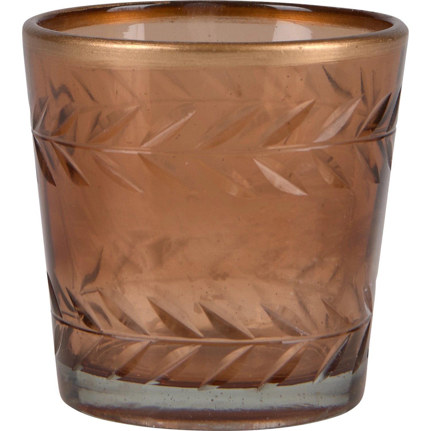 Teelichthalter Desert Flower Glas 6,35 cm x Ø 6,35 cm Braun günstig online kaufen